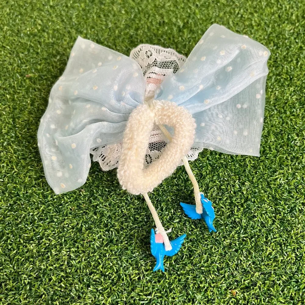 Vintage Rose Layer Lace Hair Tie Bow